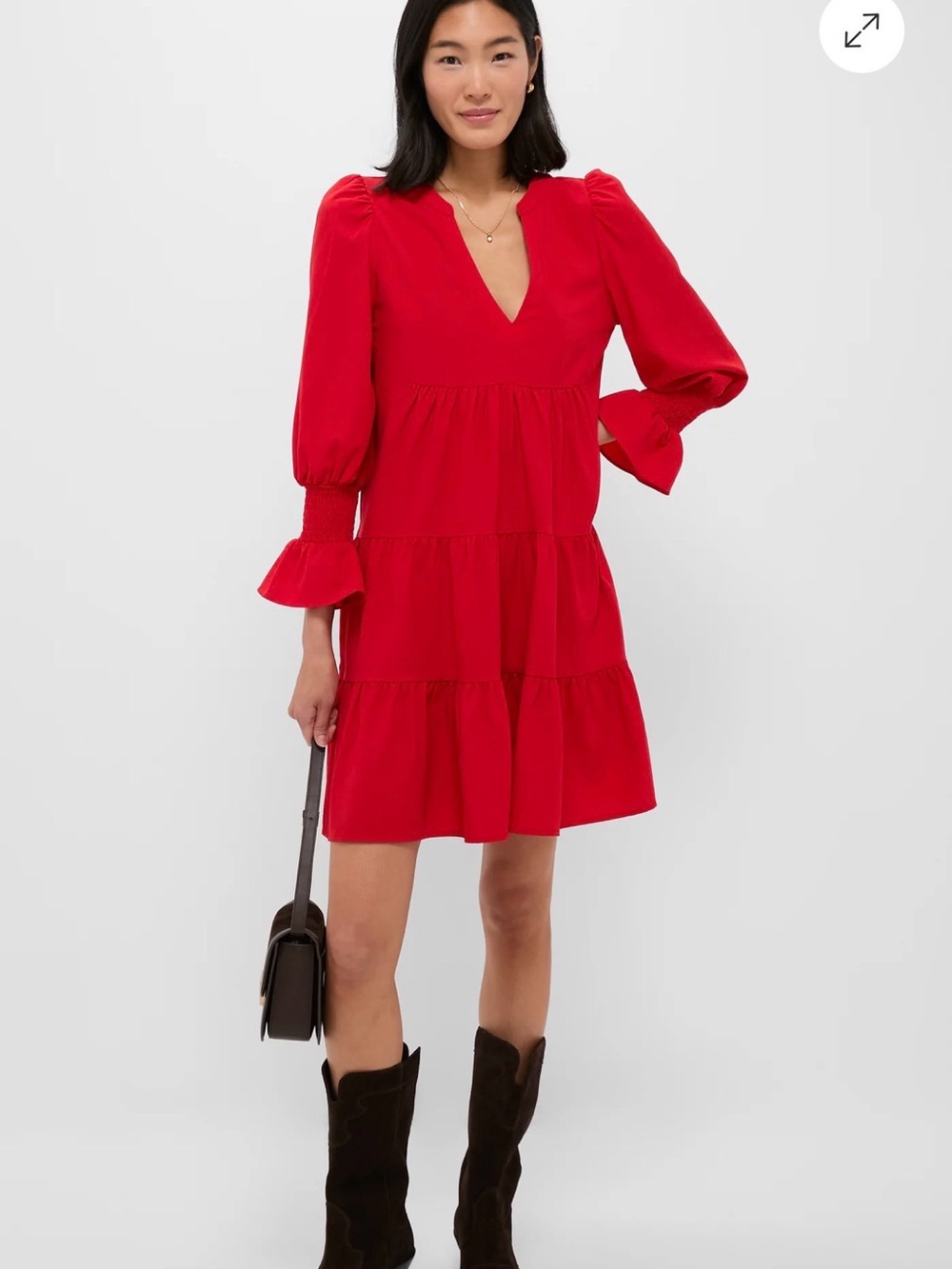 Tuckernuck - pomander place Red Crepe Kenzo Dress